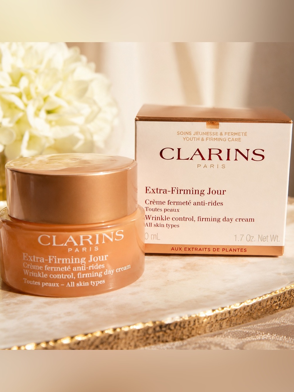 CLARINS Extra-Firming Jour Wrinkle Control, Firming moisturizer | 50ml New
